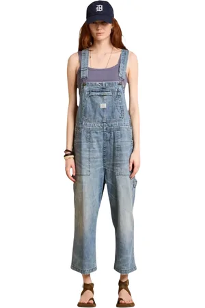 Denimist Kombinezony, Kobieta, Niebieski, M, Denim, Czasowy Relaksujący Ogólny Indigo Denim