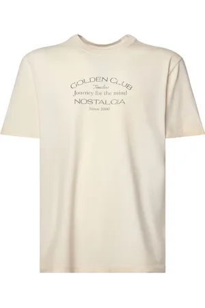 Golden Goose Koszulki, Mężczyzna, Beżowy, XL, Bawełna, Bawełniane T-shirty i Polo Butter
