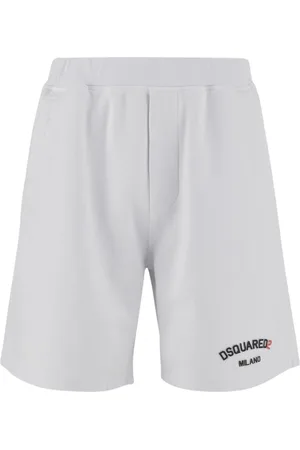 Dsquared2 Szorty, Mężczyzna, Biały, M, Bawełna, Stylowe Spodnie