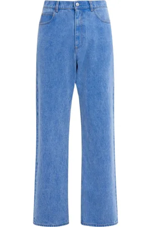 Marni Jeansy, Mężczyzna, Niebieski, W31, Denim, Jeansyy z powlekanego denimu, bielone