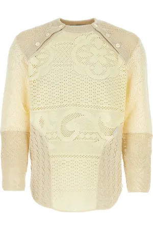 Marine Serre Koszule, Mężczyzna, Beżowy, L, Bawełna, Casual Shirt