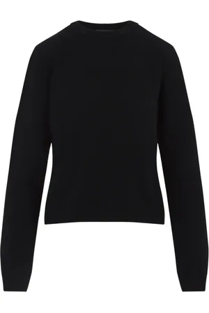 Moncler Swetry, Kobieta, Czarny, M, Wełna, Biker Round Neck Pullover