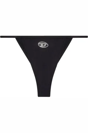 Diesel Stroje kąpielowe, Kobieta, Czarny, M, Bikini z owalną plakietką z logo D