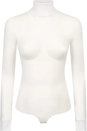 Burberry Koszulki, Kobieta, Biały, S, Spandex, Elegancki Biały Sweter