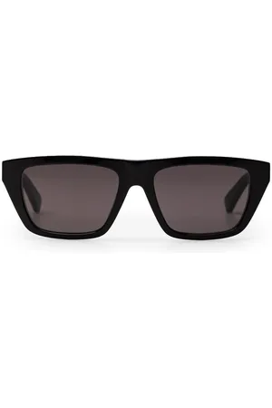 Bottega Veneta Akcesoria, Kobieta, Czarny, ONE SIZE, Czarne okulary przeciwsłoneczne z octanu