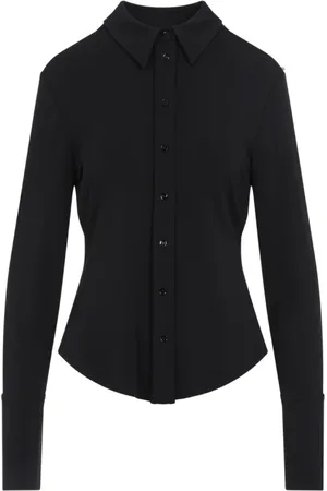 Sportmax Bluzki, Kobieta, Czarny, M, Elegancka Koszula Candido