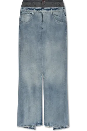 Maison Margiela Spódnice, Kobieta, Niebieski, S, Denim, Denimowa Spódnica