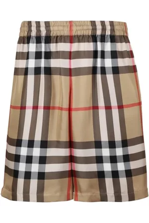 Burberry Szorty, Mężczyzna, Beżowy, L, Szorty w kratę Archive