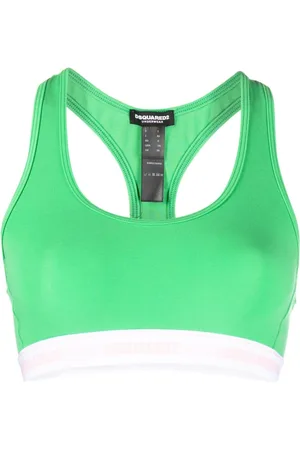 Dsquared2 Sport, Kobieta, Zielony, S, Bawełna, Sportowy biustonosz na co dzień