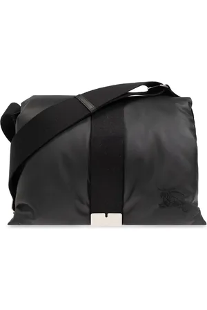 Burberry Torebki, Mężczyzna, Czarny, ONE SIZE, Skóra, Pillow Shoulder Bag