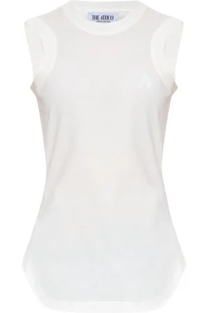 The Attico Koszulki, Kobieta, Biały, S, Bawełna, Reese Tank Top