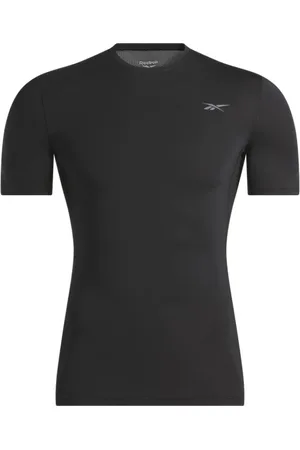 Reebok Koszulki, Kobieta, Czarny, L, Koszulka kompresyjna