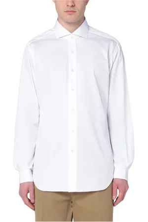Xacus Koszule, Mężczyzna, Biały, 3XL, Koszula Podróżna z Długim Rękawem