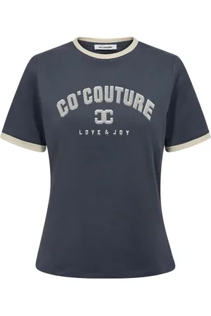Co`Couture Koszulki, Kobieta, Niebieski, S, Bawełna, Edgecc Tee Toppe T-Shirt