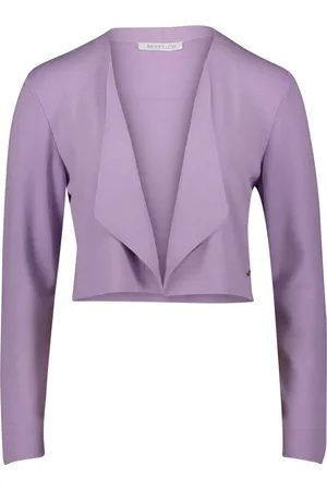 Betty & Co Swetry, Kobieta, Fioletowy, XL, Cienki sweter bez zapięcia