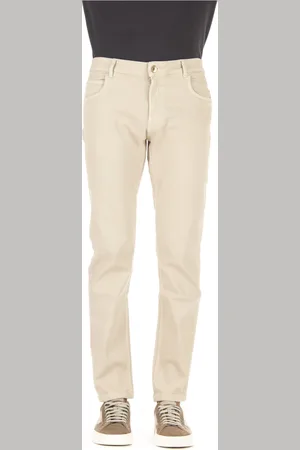 ELEVENTY Jeansy, Mężczyzna, Beżowy, W33, Jeansyy Stretch Slim Fit