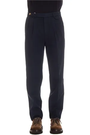 Brunello Cucinelli Spodnie, Mężczyzna, Niebieski, 2XL, Bawełna, Bawełniane spodnie gabardynowe