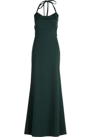 Vera Mont Sukienki, Kobieta, Zielony, 2XL, Elegancka Sukienka Maxi z Wycięciami