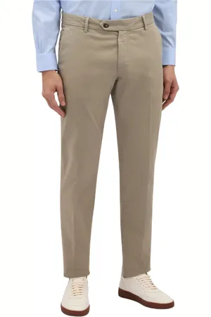 Brooks Brothers Spodnie, Mężczyzna, Beżowy, W34, Bawełna, Spodniey męskie Khaki Stretch Cotton