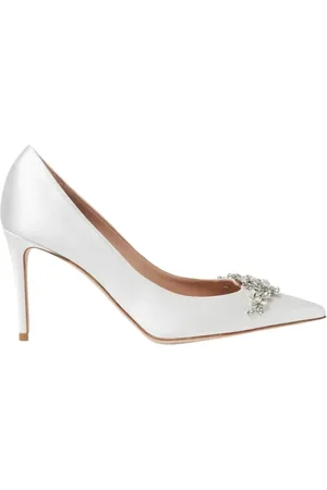 Scarosso Buty, Kobieta, Biały, 36 EU, Satyna, Greta Satin Strass