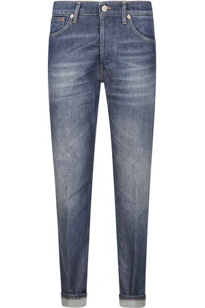 Dondup Jeansy, Kobieta, Niebieski, W30, Denim, Jeansyy Regular Fit z Elastycznego Denimu