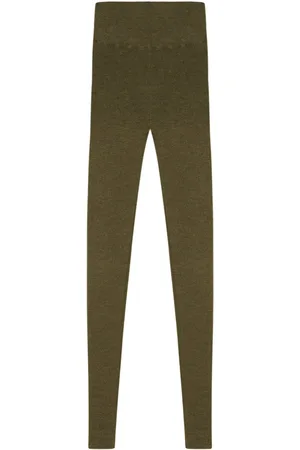 Cortana Spodnie, Kobieta, Zielony, M, Wełna, Legginsy z Wełny Alpaki Baby i Merino