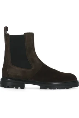 Hogan Buty, Mężczyzna, brązowy, 40 EU, Zamsz, Brązowe Chelsea Botki Zamszowe Mężczyźni