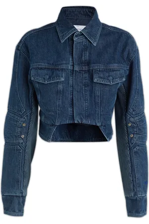 OFF-WHITE Kurtki, Kobieta, Niebieski, S, Stylowe Kurtki dla Mężczyzn