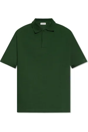 Burberry Koszulki, Mężczyzna, Zielony, M, Bawełna, Koszulka Polo z Haftowanym Logo