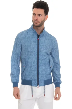 Kiton Kurtki, Mężczyzna, Niebieski, M, Krótka Kurtka Harrington