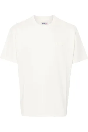 Autry Koszulki, Mężczyzna, Biały, S, Bawełna, T-shirt z okrągłym dekoltem