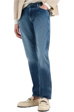 Emporio Armani Jeansy, Mężczyzna, Niebieski, W36, Bawełna, Proste jeansy z 5 kieszeniami