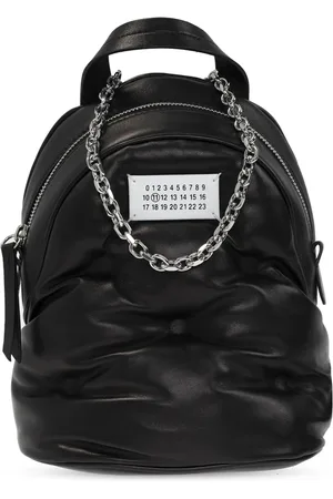 Maison Margiela Torebki, Kobieta, Czarny, ONE SIZE, Skóra, Glam Slam Mini Backpack