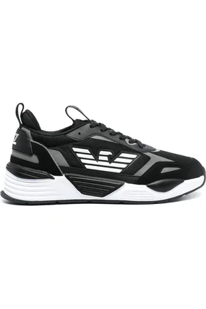 EA7 Buty, Kobieta, Czarny, 41 1/2 EU, Poliester, Treningowe, sportowe sneakersy casualowe