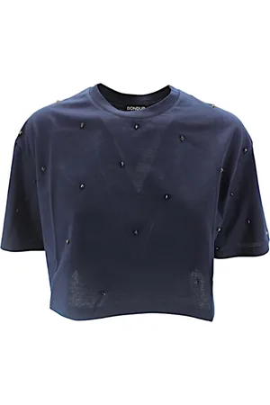 Dondup Koszulki, Kobieta, Niebieski, S, T-shirty i Polo