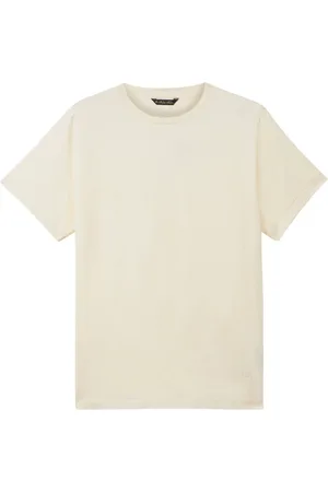 Brooks Brothers Koszulki, Mężczyzna, Beżowy, 3XL, Bawełna, Koszulka z merceryzowanej bawełny z okrągłym dekoltem
