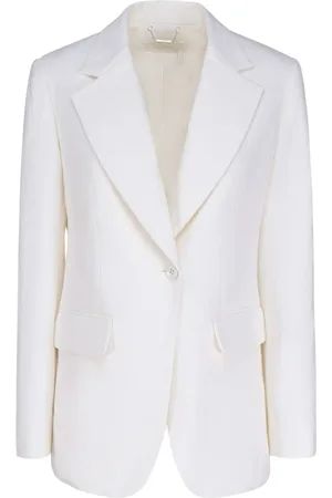 Chloé Kurtki, Kobieta, Biały, S, Bawełna, Marynarka Tailored