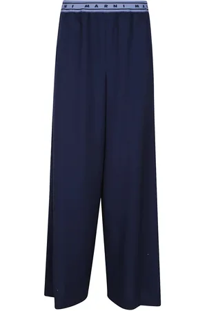 Marni Spodnie, Kobieta, Niebieski, S, Spandex, Niebieskie Spodnie dla Kobiet