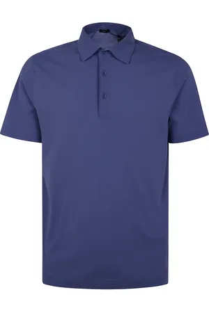 HERNO Koszulki, Mężczyzna, Niebieski, XL, Bawełna, Koszulka Polo