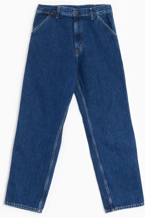 Carhartt Jeansy, Mężczyzna, Niebieski, W31, Denim, Denimowe spodnie do kolan z kieszeniami