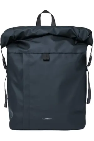 Sandqvist Torebki, unisex, Niebieski, ONE SIZE, Minimalistyczny Plecak Rolltop Niebieski