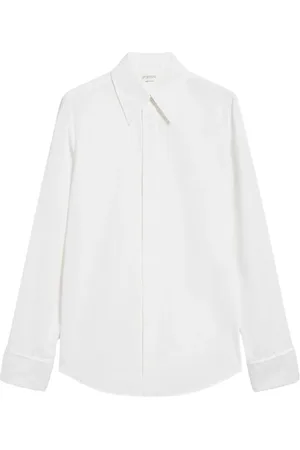 Sportmax Bluzki, Kobieta, Biały, M, Bawełna, Klasyczna koszula bawełniana