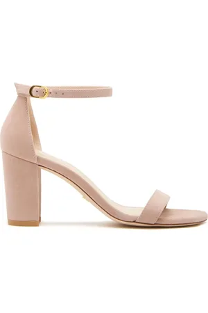 Stuart Weitzman Buty, Kobieta, Beżowy, 40 EU, Zamsz, Sandały na słupku Nearly Nude