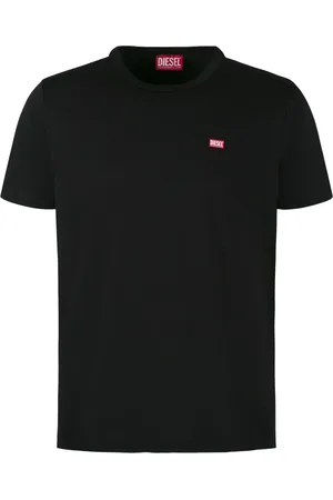 Diesel Koszulki, Mężczyzna, Czarny, S, Bawełna, T-shirt z okrągłym dekoltem