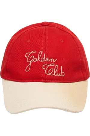 Golden Goose Akcesoria, Mężczyzna, Czerwony, ONE SIZE, Czerwony Kaptur z Haftem Logo