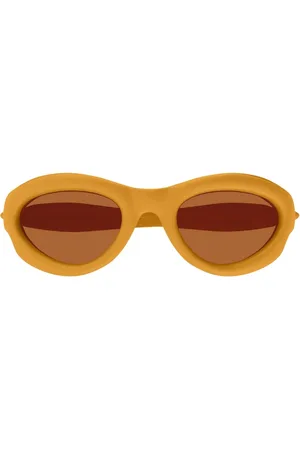 Bottega Veneta Akcesoria, Kobieta, Pomarańczowy, ONE SIZE, Oversized Statement Okulary
