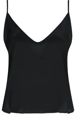 Max Mara Koszulki, Kobieta, Czarny, M, Bawełna, Top bez rękawów