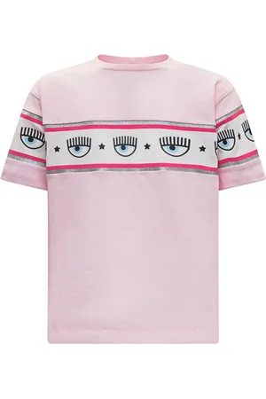Chiara Ferragni Koszulki, Kobieta, Różowy, L, T-shirt