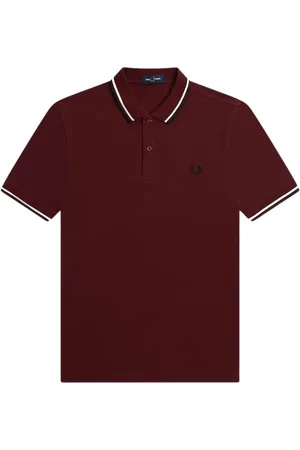 Fred Perry Koszulki, Mężczyzna, Czerwony, 2XL, Bawełna, Polo Shirt