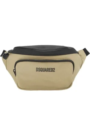 Dsquared2 Torebki, Mężczyzna, Beżowy, ONE SIZE, Poliester, Saszetka biodrowa